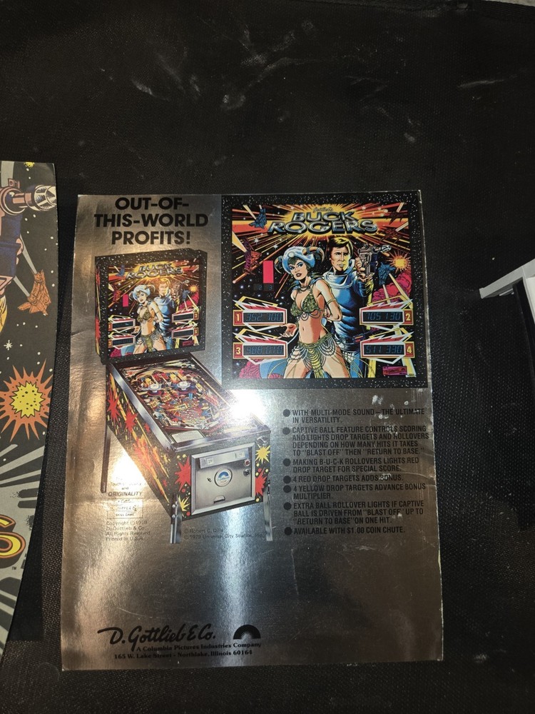 Buck Rogers Pinball Advertisement