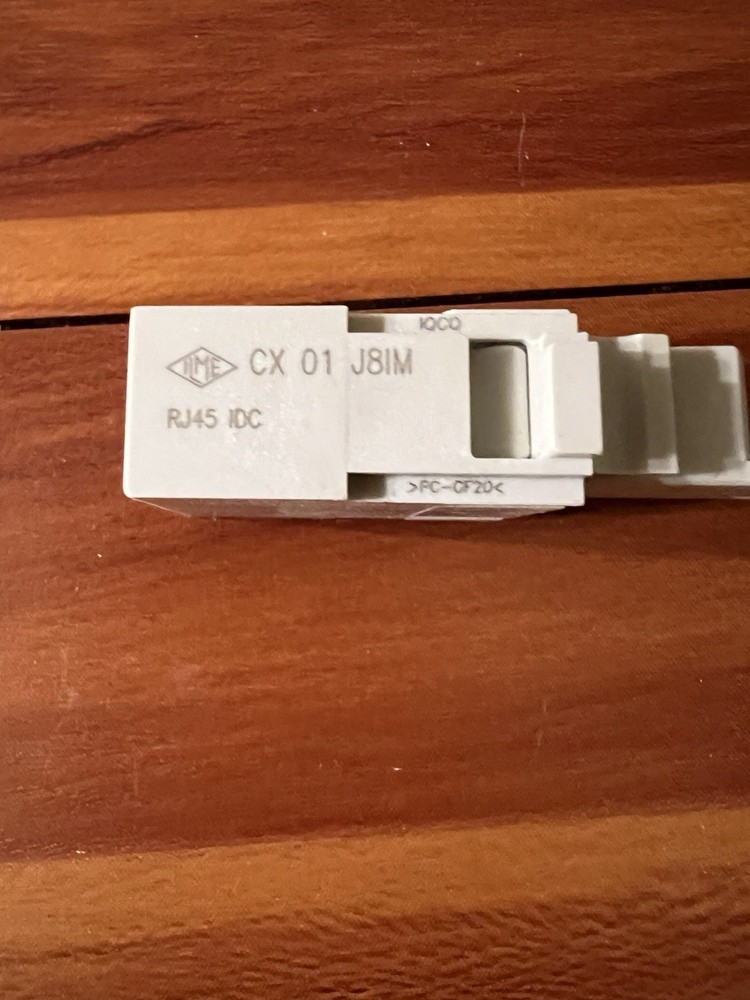 ILME CX-01-J8IM Rectangular connector, Rectangular Plug Insert, 1 RJ45 Male IDC