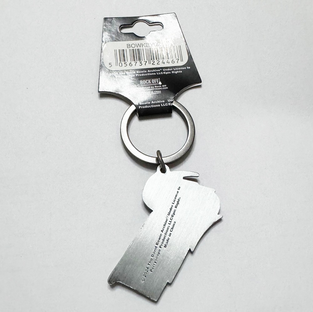 David Bowie Keychain & Patch Bundle – Official Rock Music Memorabilia Set