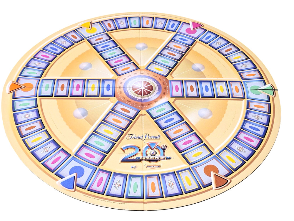 Trivial Pursuit 20th Anniversary Replacement Game Board