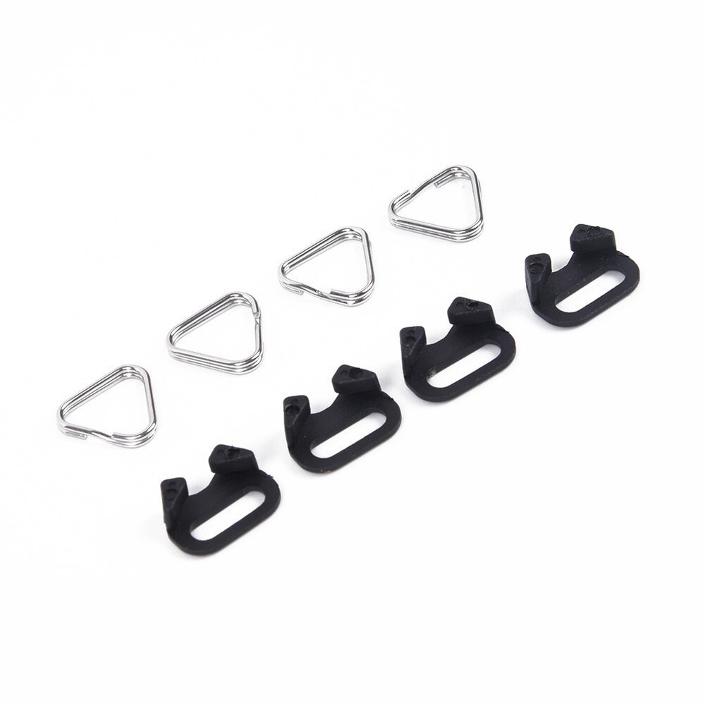 4pcs Triangular Split Rings for Camera Back Belt Strap Buckle Accessories