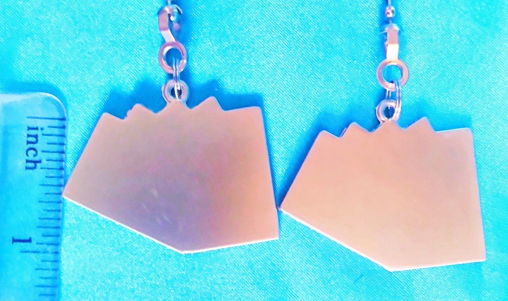 Set of Two ~ CARD DECK RED Metal ~ Ceiling Fan Pulls