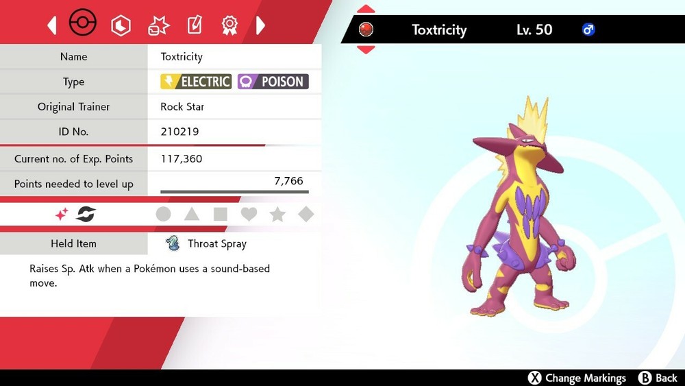 Shiny Event Toxtricity For Pokemon Sword & Shield