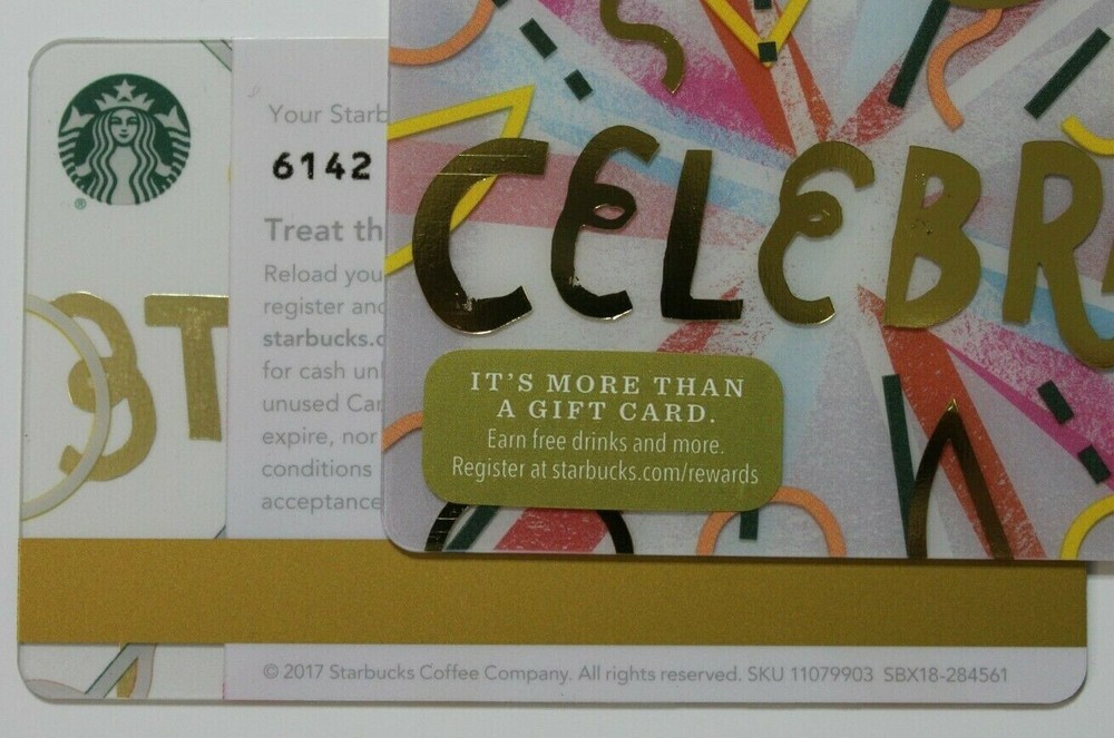 Starbucks Card US 2017 Celebrate MS 6142