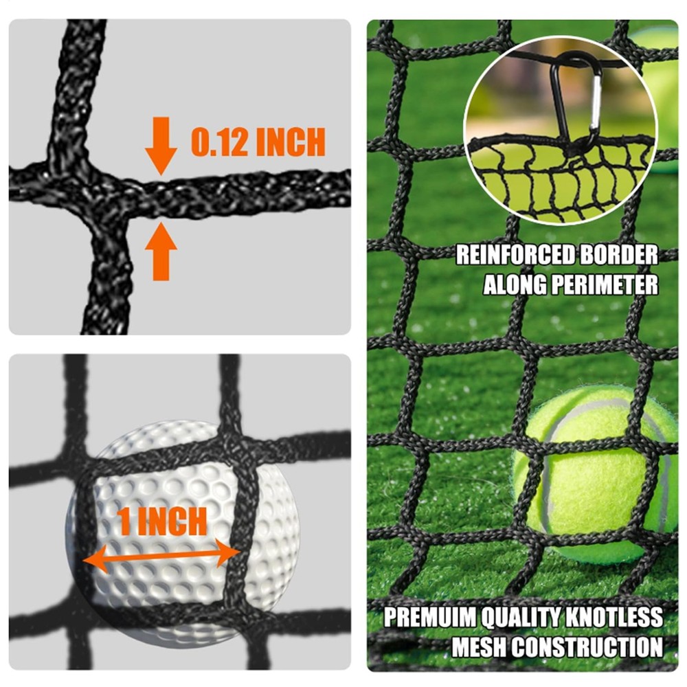 10x10ft Portable Golf Practice Net Hitting Training Net w/Carry Bag for Backyard