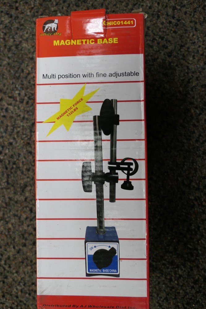 MAGNETIC BASE Holder for Dial Test Indicator 132lbs Force with fine adjustment