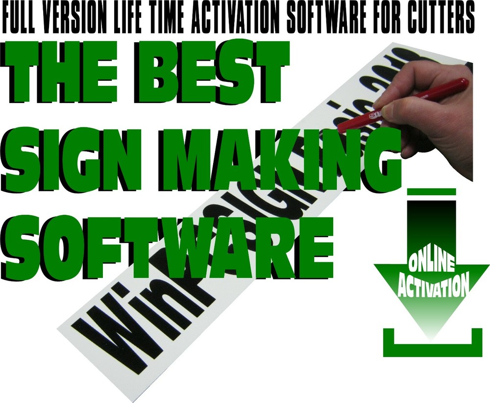 WINPCSIGN BASIC Sign Making & Editing software SVG . DOWNLOADABLE via email