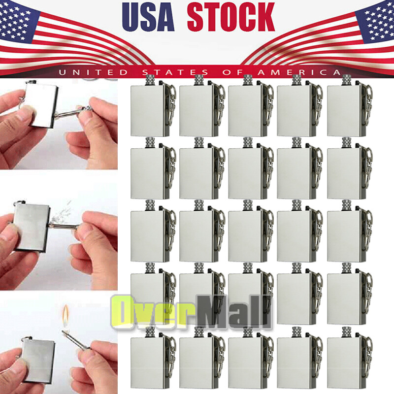 5-25X Waterproof Match Permanent Lighter Striker Fire Starter Emergency Survival