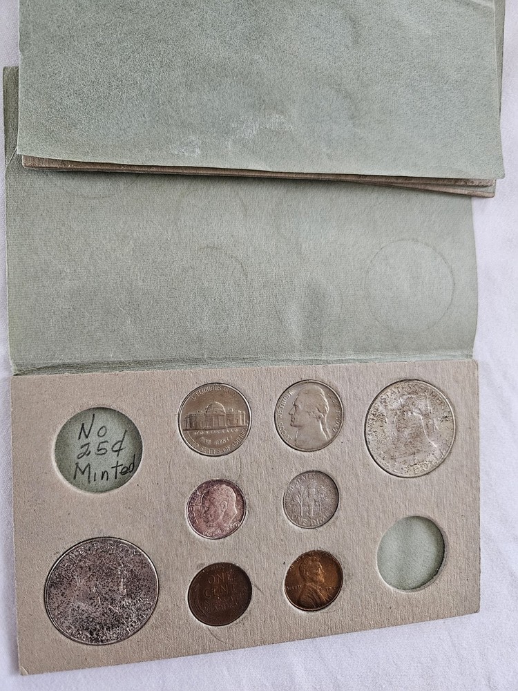 1949 US Double Mint Set PDS Nice Toning Original Packaging UNC