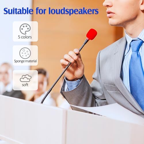 30 Pcs Mini Size Lapel Headset Microphone Windscreen Sponge Microphone Foam