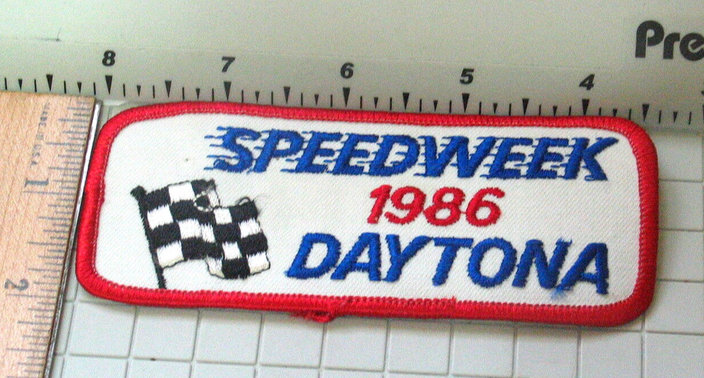 1986 Speedweek Daytona Speedway Racing Patch