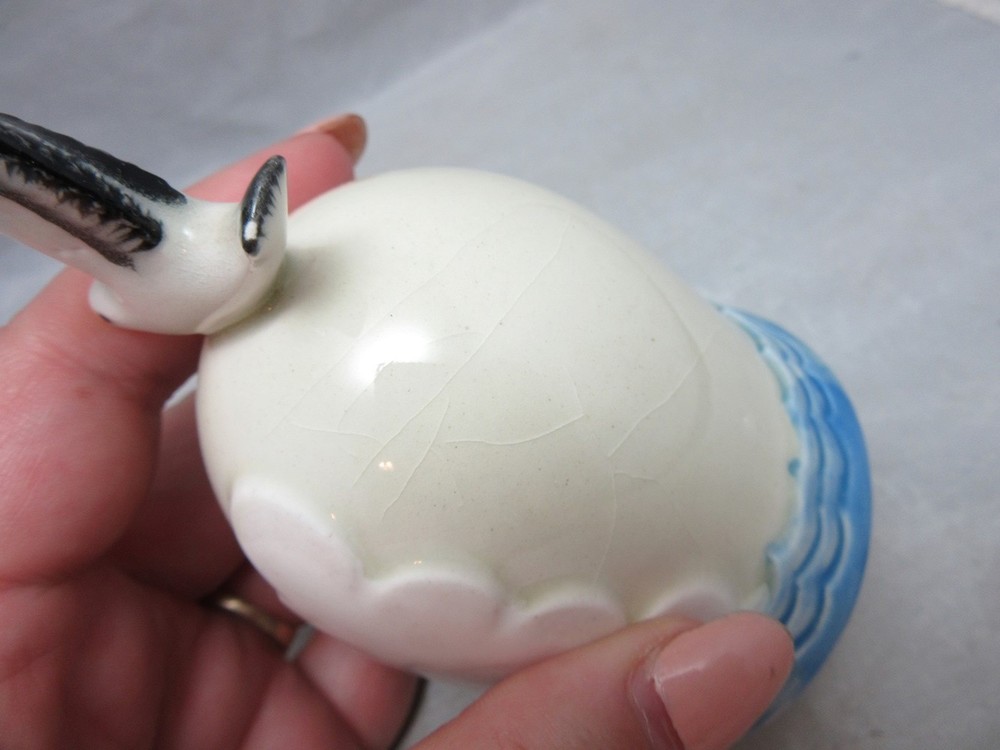 Norcrest pottery bell. Seagull, ocean design