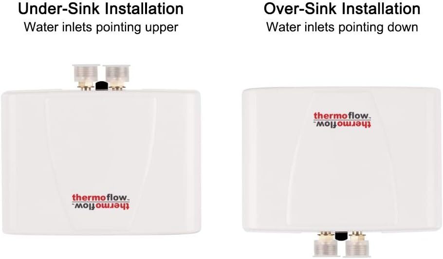 Thermoflow 110~120V Mini Tankless Water Heater Electric Point of Use Instant Hot