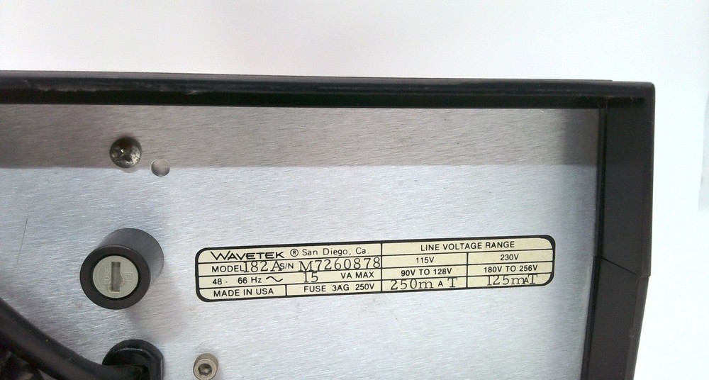 Wavetek Model 182A 4 MHz Function Generator Sine Square Triangle Wave USA MADE