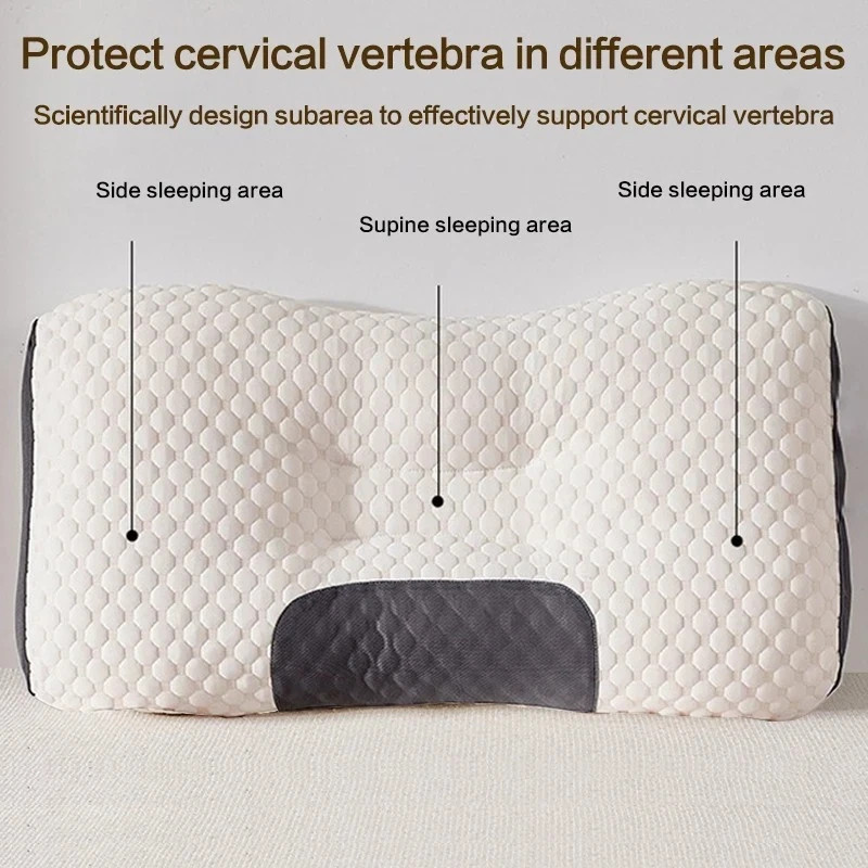 2PC Memory Foam | Neck Pillow Sleeping | Soft Ergonomic Cervical Support Cushion