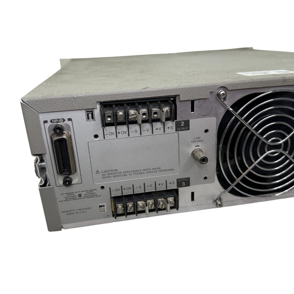 HP 6627A System DC Power Supply – Quad Output – Powers On – Rack Mount Lab Unit