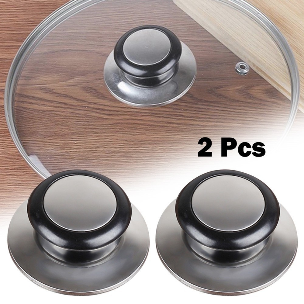 Lid Knobs Cap With Screws Kitchen Tools Replacement 2pcs Cookware Handgrip