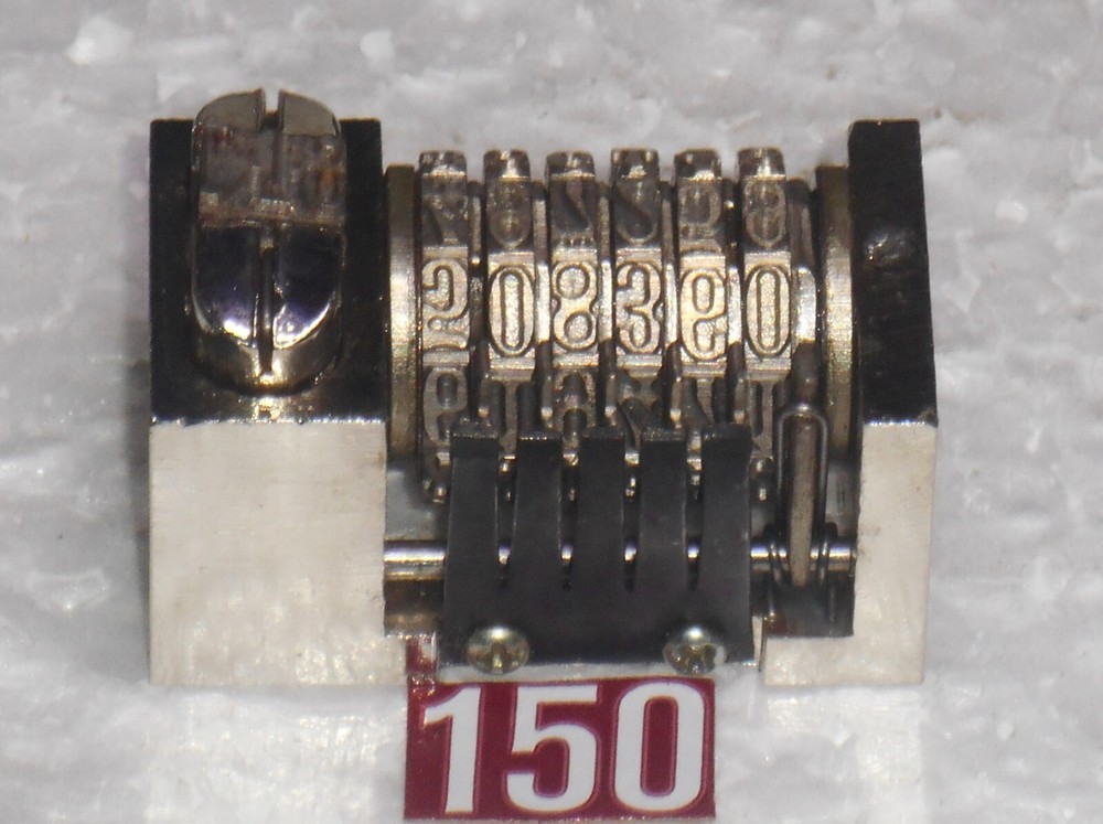 Reverse letterpress numbering machine | 150