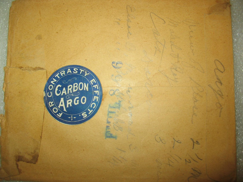 Argo Cardboard Defender Developing Paper Empty Envelope Antique Rare