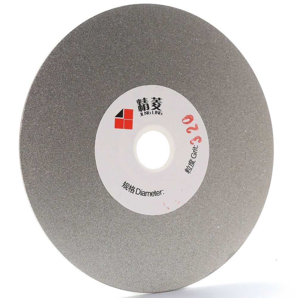 8'' inch Diamond Flat Lap Disk Grinding Disc 320Grit Coated Wheel Lapidary Tools