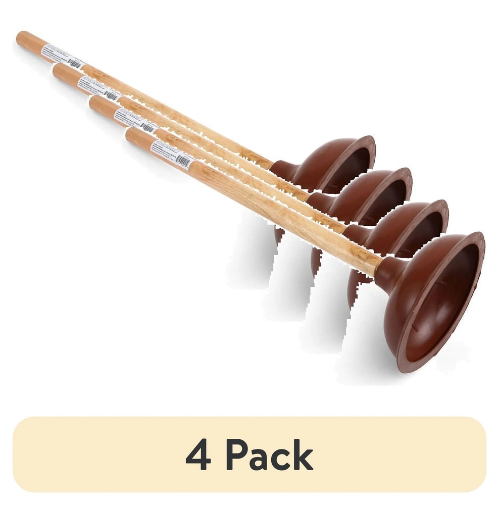 (4 pack) Toilet Bowl Plunger