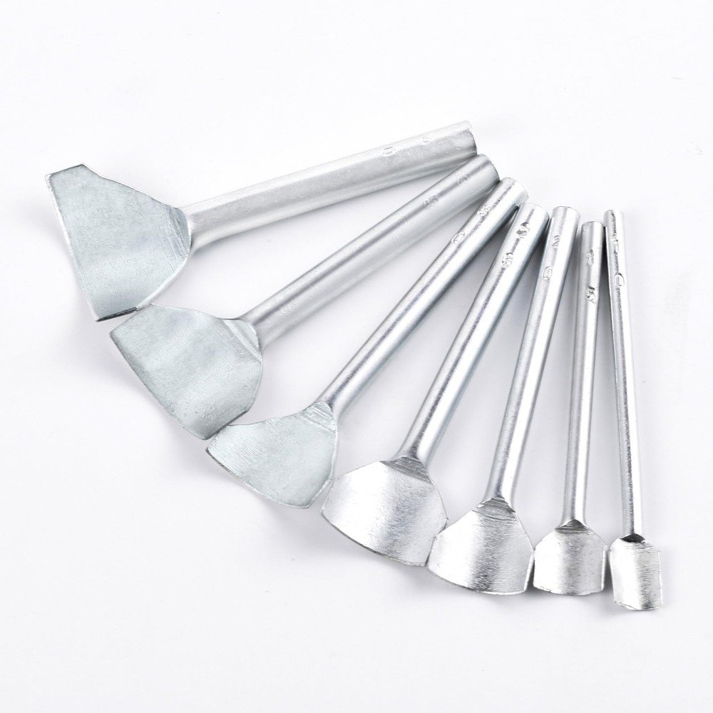 7Pcs Leather Craft Tools Precision Arc-Shaped Quarter Circle Punches Set & Ed...
