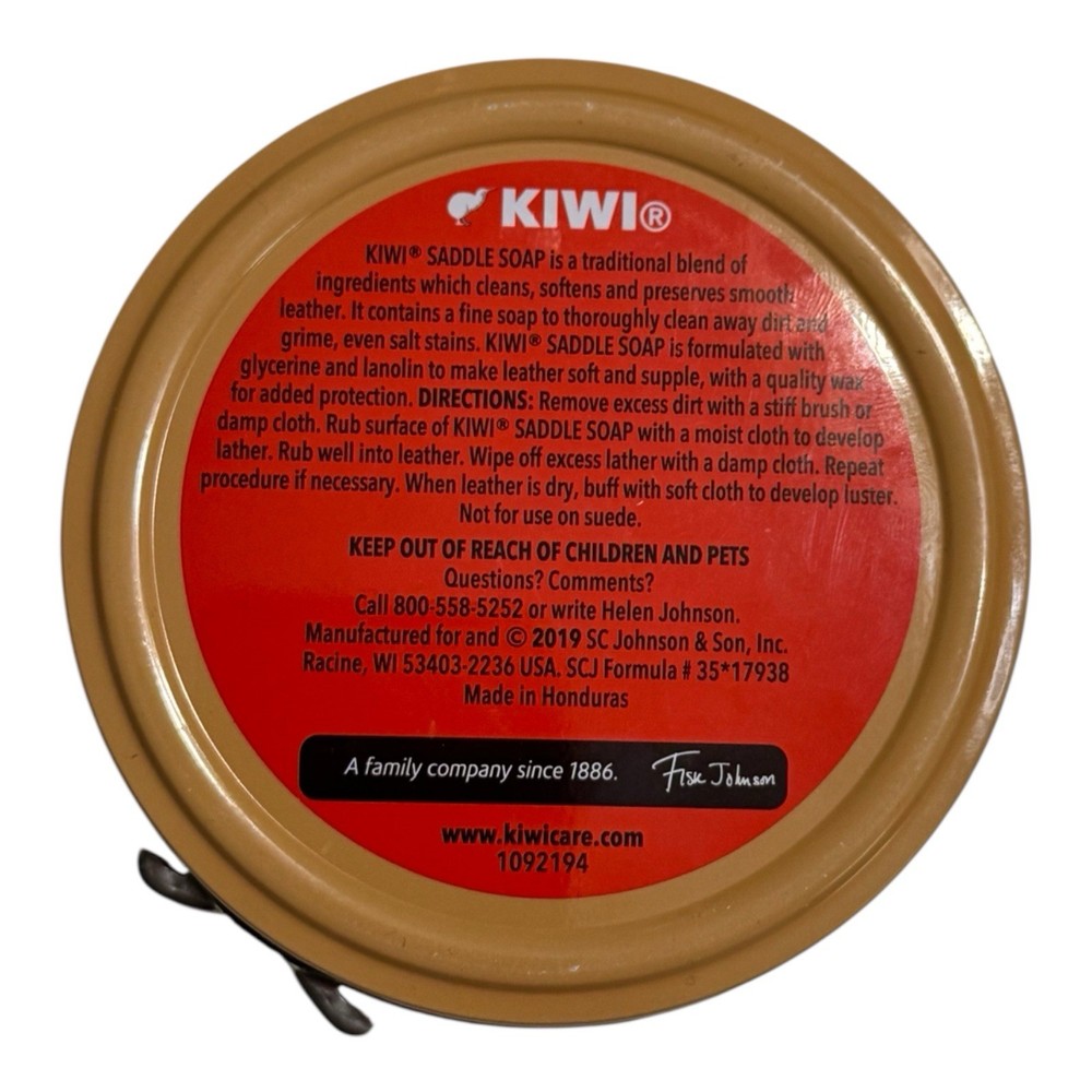 (4) Kiwi Saddle Soap 3 1/8 Oz Paste Discontinued Will Only Available On Amazon