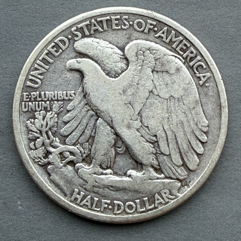 1942 Walking Liberty Half Dollar, 90% Silver Coin, Great Condition