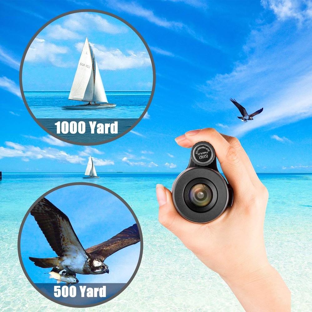 Monocular Telescope High Power 8x42 Monoculars Scope Compact dark black