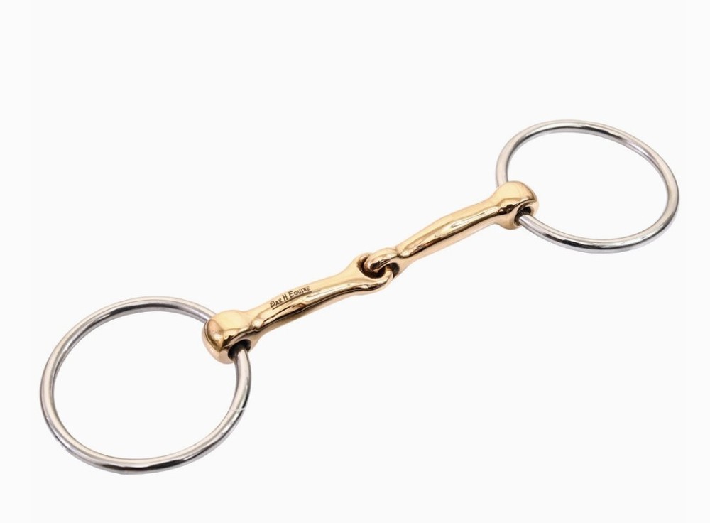 Smooth Mouth Broken Bit O Ring Snaffle