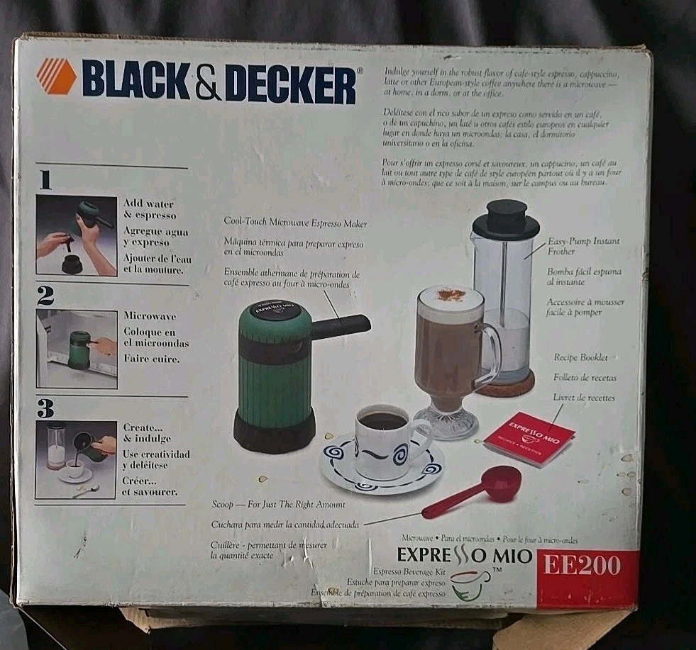 Black & Decker Espresso Mio EE200 Box Damaged/ No Box