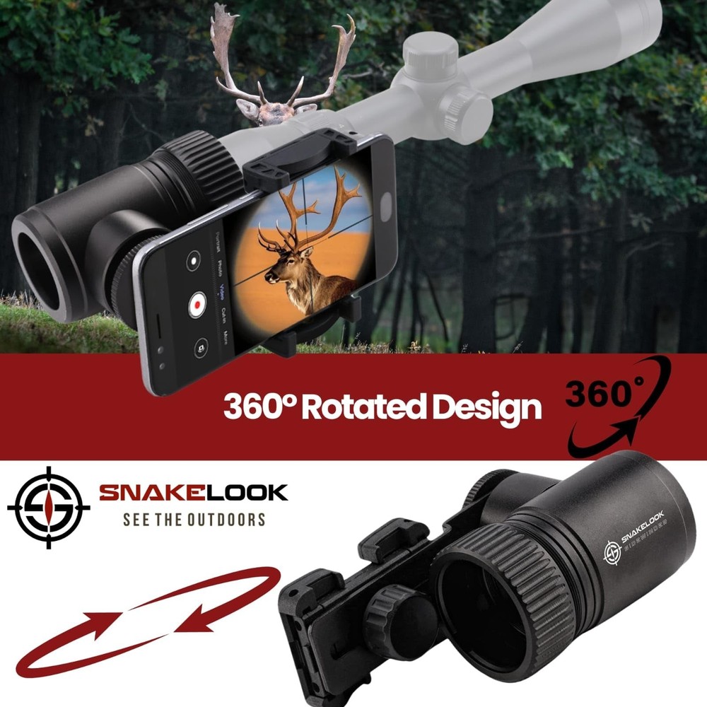 Universal Phone Scope Adapter – Side Mount Design Smartphone Scope Mount &