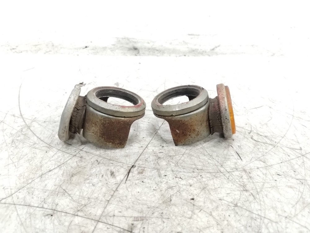 1972 72 Yamaha R5 Left & Right Fork Reflector Mounts Pair
