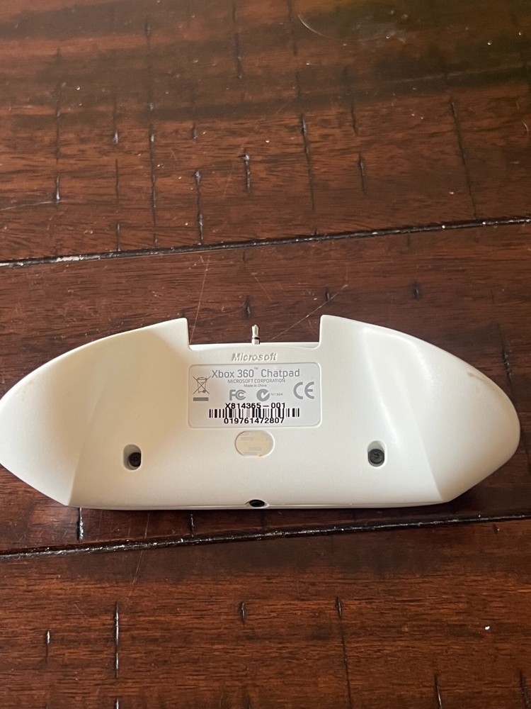Official OEM Microsoft Xbox 360 ChatPad Chat Pad Keyboard Attachment White
