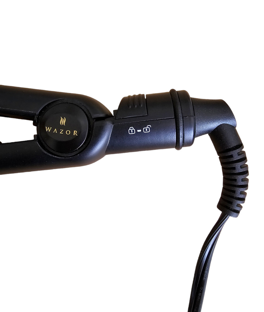 Wazor Hair Flat Iron 1” Ceramic Titanium Straightener Waves Neg Ionic Tested