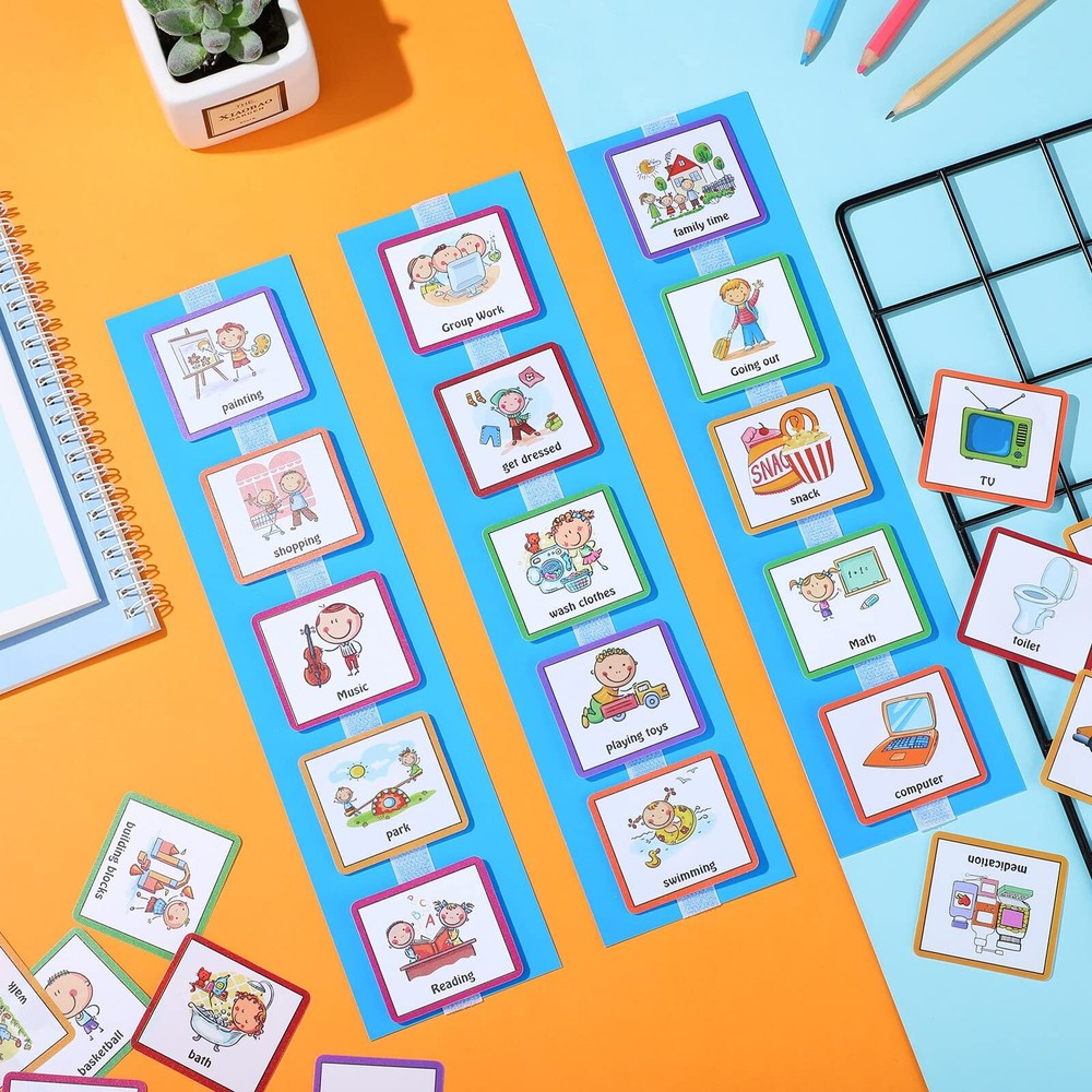 Visual Schedule for Kids with Autism Toddler Daily Routine Chart Schedule Boa...