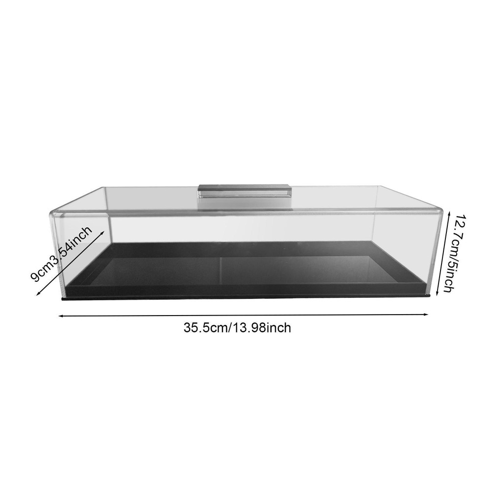 Clear Bread Box Dessert Display Plate Rectangular Bread Storage Container for
