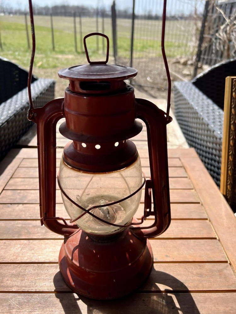 Cool, Old Antique Orange Lantern