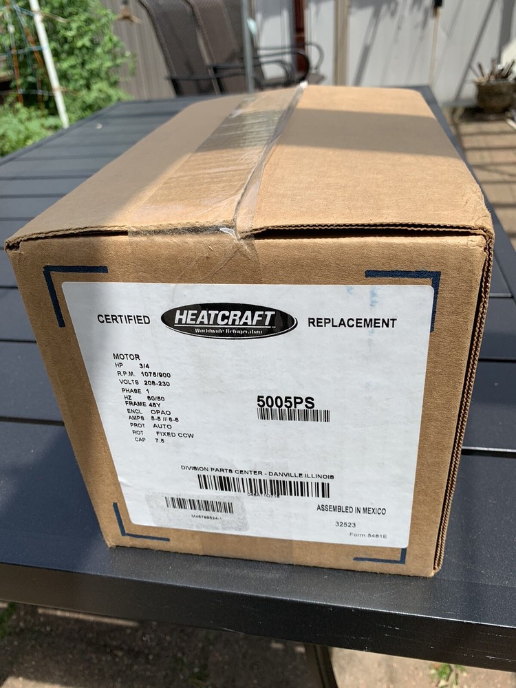 NEW 5005PS S89-840 Marathon Replacement Motor 3/4 HP;  208-230 Volts 1075RPM 