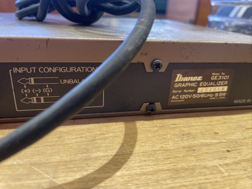 Ibanez GE3101 One Third Octave 31 Band Graphic Equalizer Rack Studio Stage