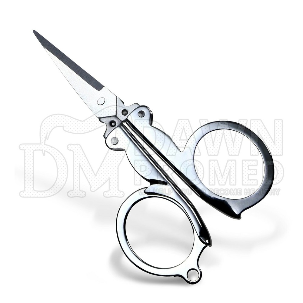 3 Pcs Small Folding Pocket Scissors Set Sharp Cutter Crafts sewing German Grade