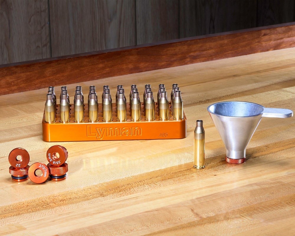 Static-Free Aluminum Powder Funnel Set, 5 Caliber Inserts