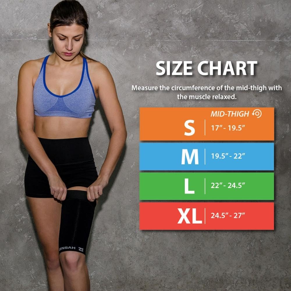 Zensah Thigh Compression Sleeve: Hamstring, Quad, Groin Support, Pain Relief