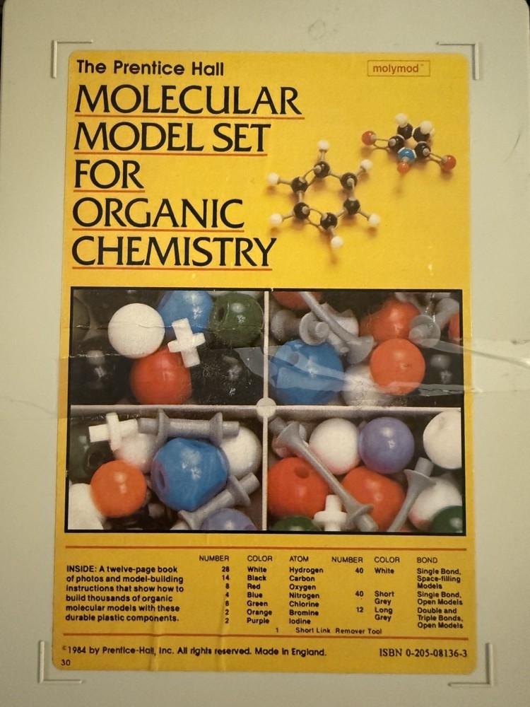Prentice Hall Molecular Model Set for Organic Chemistry