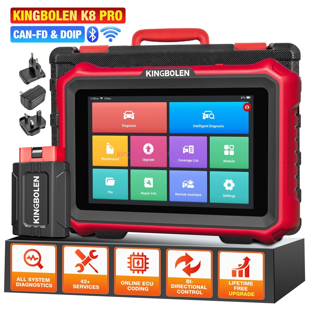 KINGBOLEN K8 PRO Car Diagnostic Tool All System Bidirectional Scanner ECU Coding