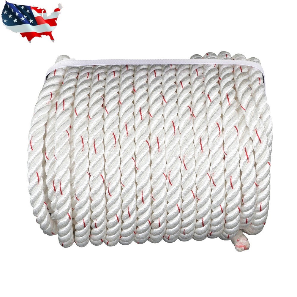 Pulling Rigging Line 3/4" × 120' Double Braid Nylon Polyester Arborist Bull Rope