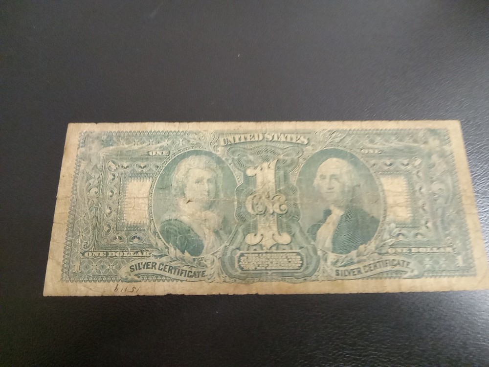 1896 $1 Fine Educational Note Silver Certificate Good Details