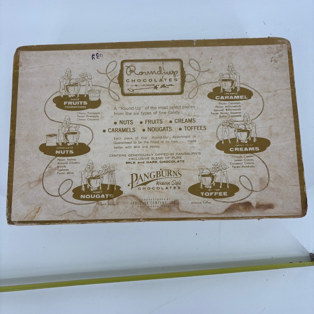 Vintage Pangburn's Chocolate Roundup Box