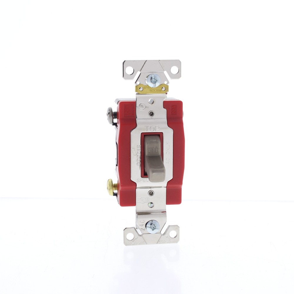 Antimicrobial Copper CuVerro INDUSTRIAL DOUBLE POLE Toggle Switch 20A AH1222CU