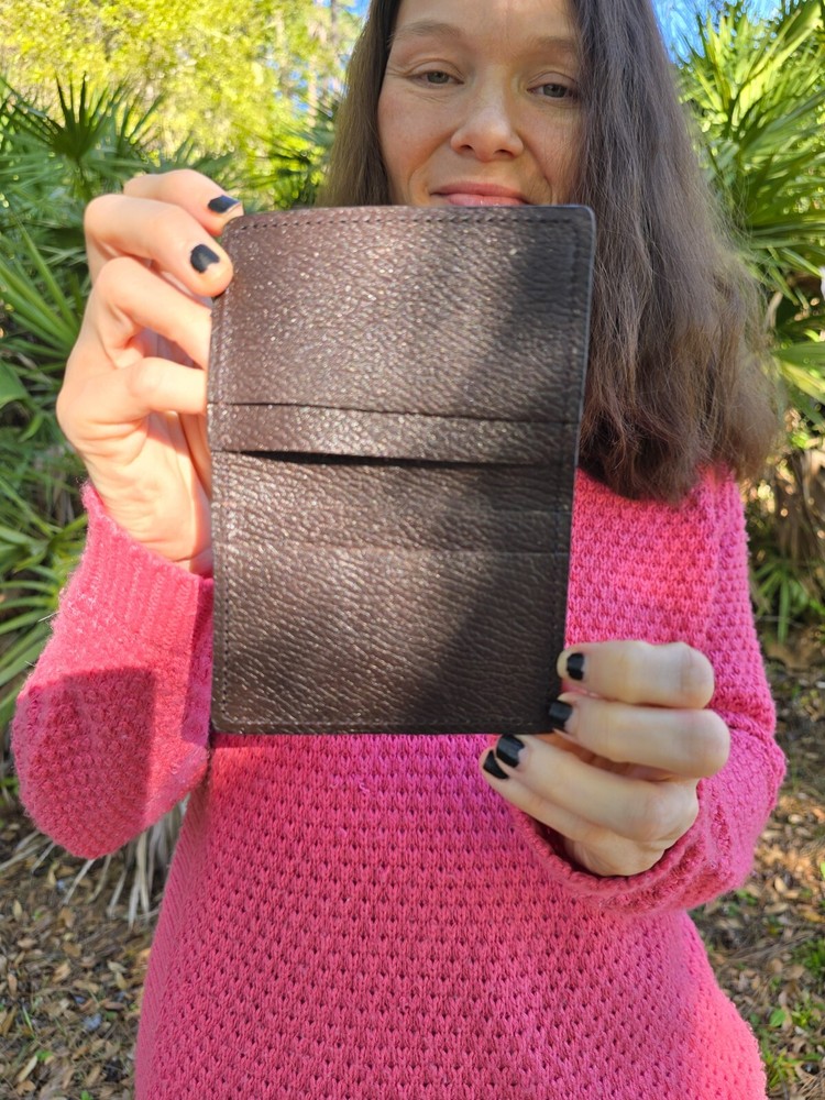 BALL PYTHON Credit Card case SNAKE Skin Handmade MILLENNIAL Credit Card case